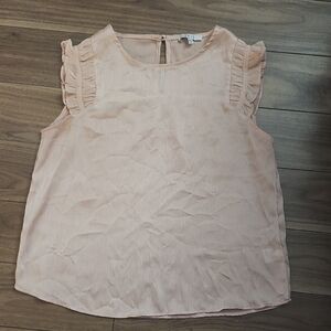 🔥Adorable Light Pink Ruffle Sleeves Women's Summer Top